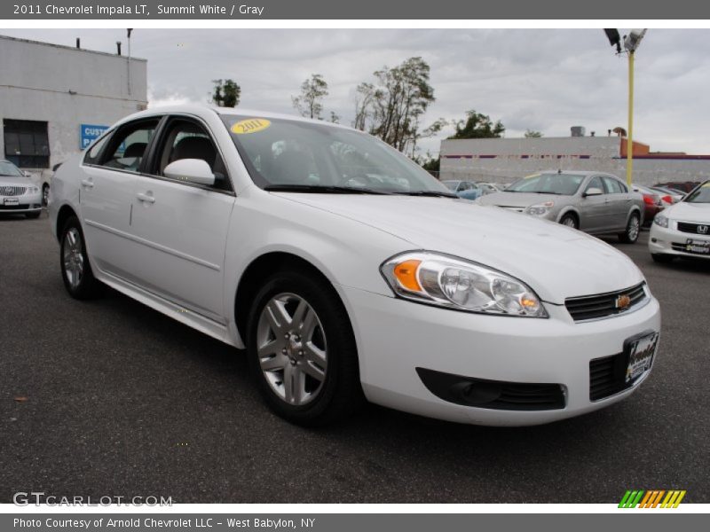 Summit White / Gray 2011 Chevrolet Impala LT