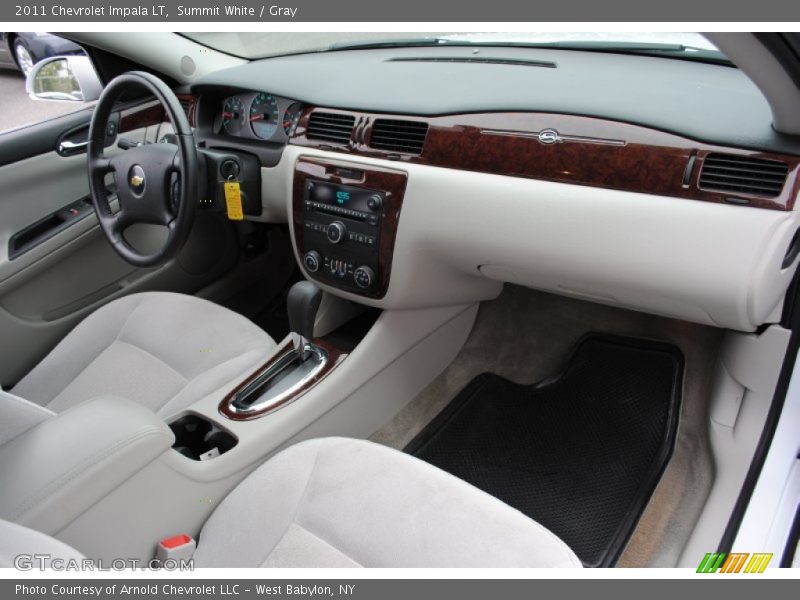 Summit White / Gray 2011 Chevrolet Impala LT