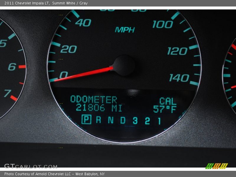 Summit White / Gray 2011 Chevrolet Impala LT