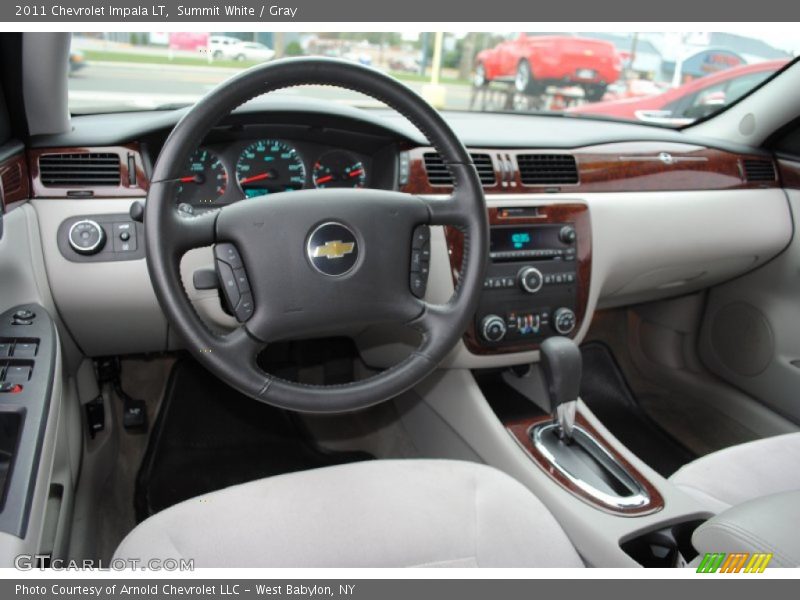 Summit White / Gray 2011 Chevrolet Impala LT