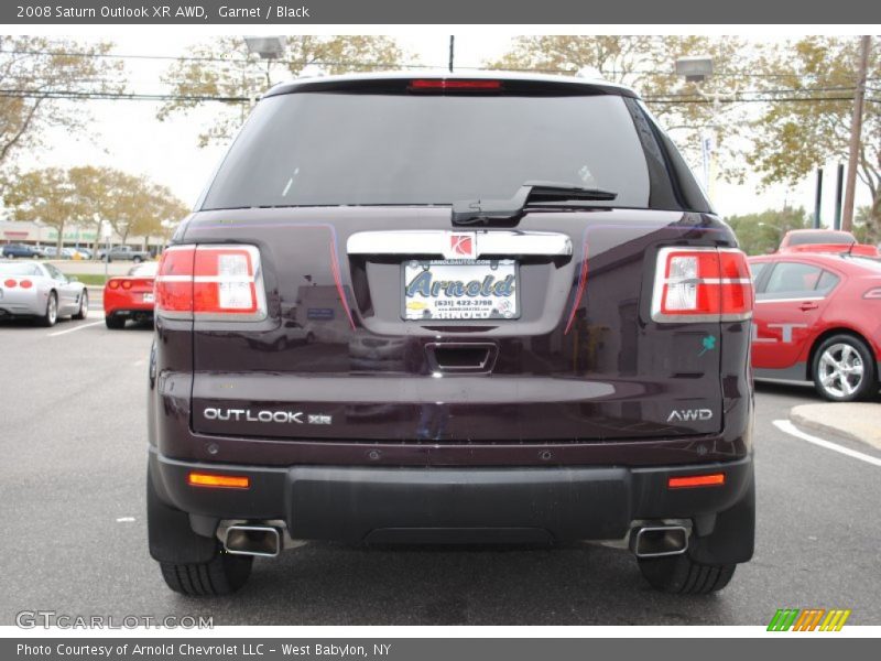 Garnet / Black 2008 Saturn Outlook XR AWD