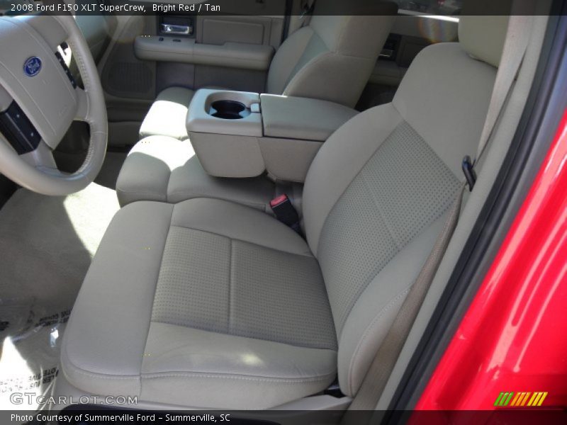Bright Red / Tan 2008 Ford F150 XLT SuperCrew