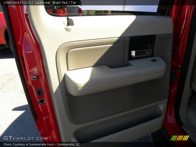 Bright Red / Tan 2008 Ford F150 XLT SuperCrew
