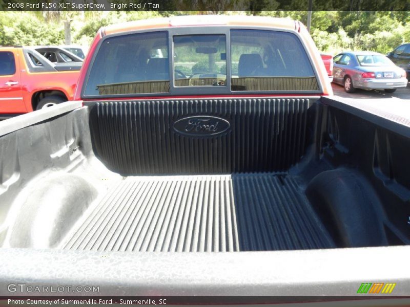 Bright Red / Tan 2008 Ford F150 XLT SuperCrew