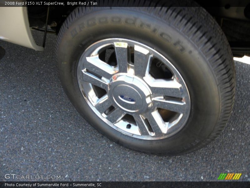 Bright Red / Tan 2008 Ford F150 XLT SuperCrew
