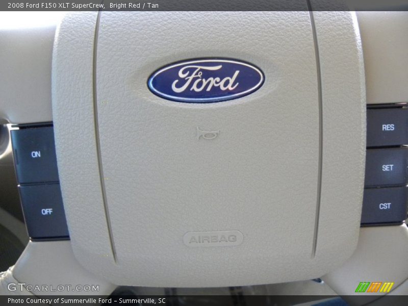 Bright Red / Tan 2008 Ford F150 XLT SuperCrew