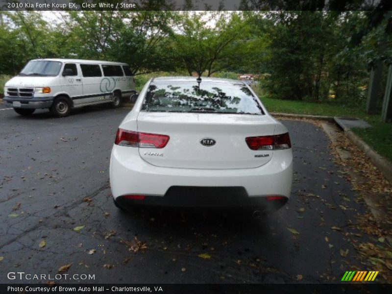 Clear White / Stone 2010 Kia Forte Koup EX