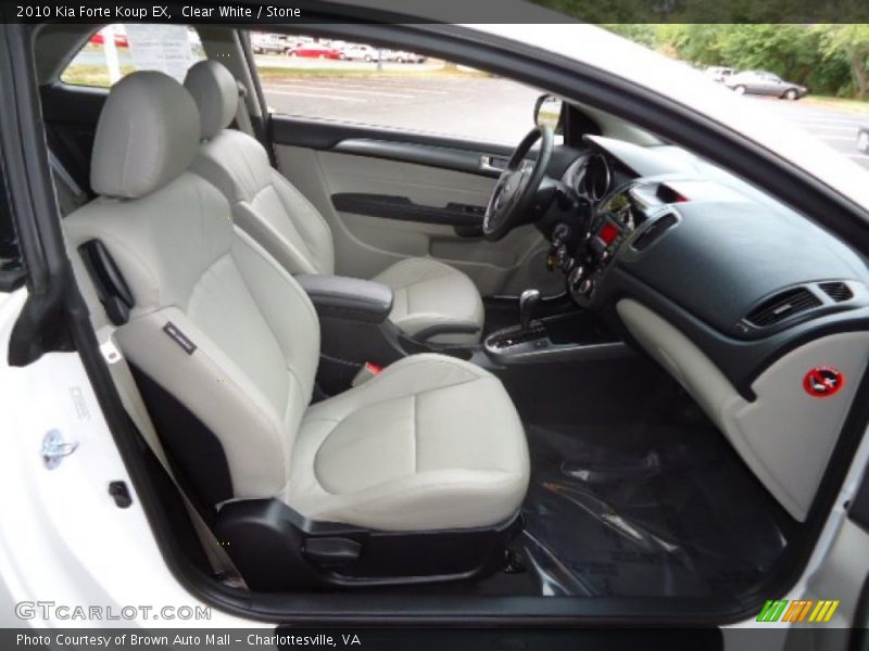  2010 Forte Koup EX Stone Interior