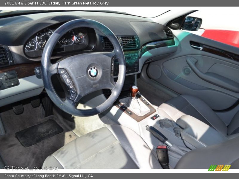 Fern Green Metallic / Grey 2001 BMW 3 Series 330i Sedan