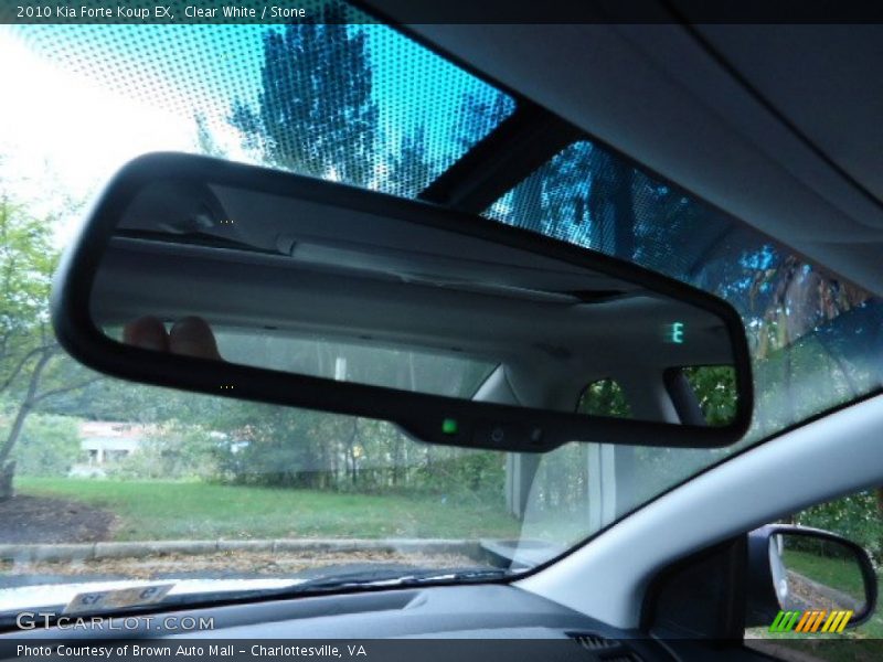 Clear White / Stone 2010 Kia Forte Koup EX