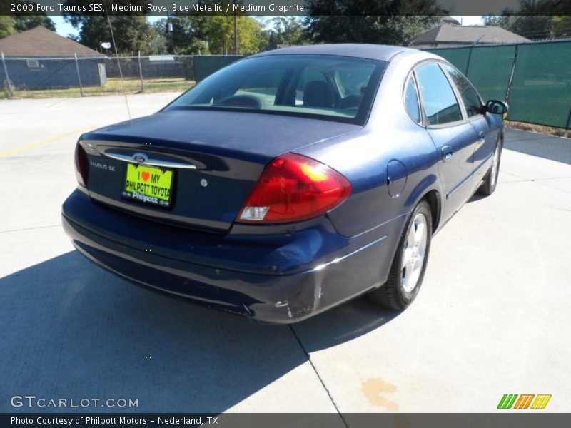Medium Royal Blue Metallic / Medium Graphite 2000 Ford Taurus SES