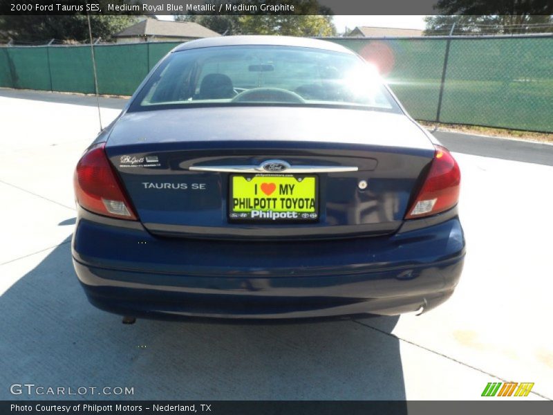 Medium Royal Blue Metallic / Medium Graphite 2000 Ford Taurus SES