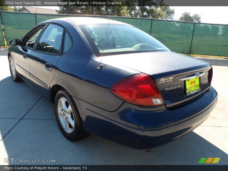Medium Royal Blue Metallic / Medium Graphite 2000 Ford Taurus SES