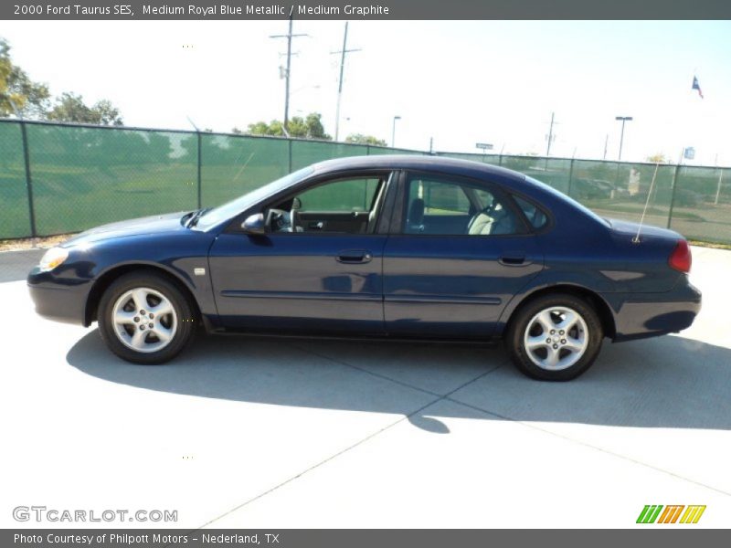 Medium Royal Blue Metallic / Medium Graphite 2000 Ford Taurus SES