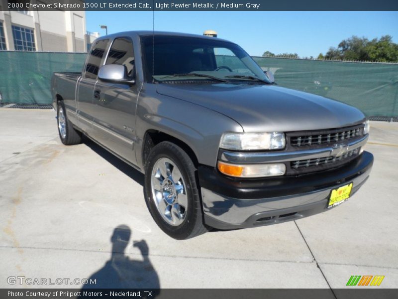 Light Pewter Metallic / Medium Gray 2000 Chevrolet Silverado 1500 LT Extended Cab