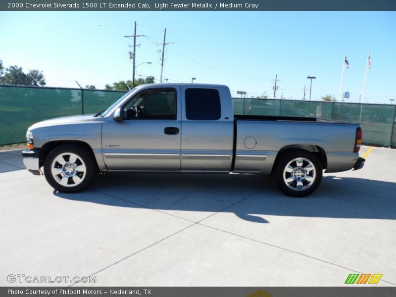 Light Pewter Metallic / Medium Gray 2000 Chevrolet Silverado 1500 LT Extended Cab