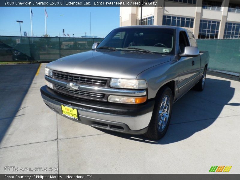 Light Pewter Metallic / Medium Gray 2000 Chevrolet Silverado 1500 LT Extended Cab
