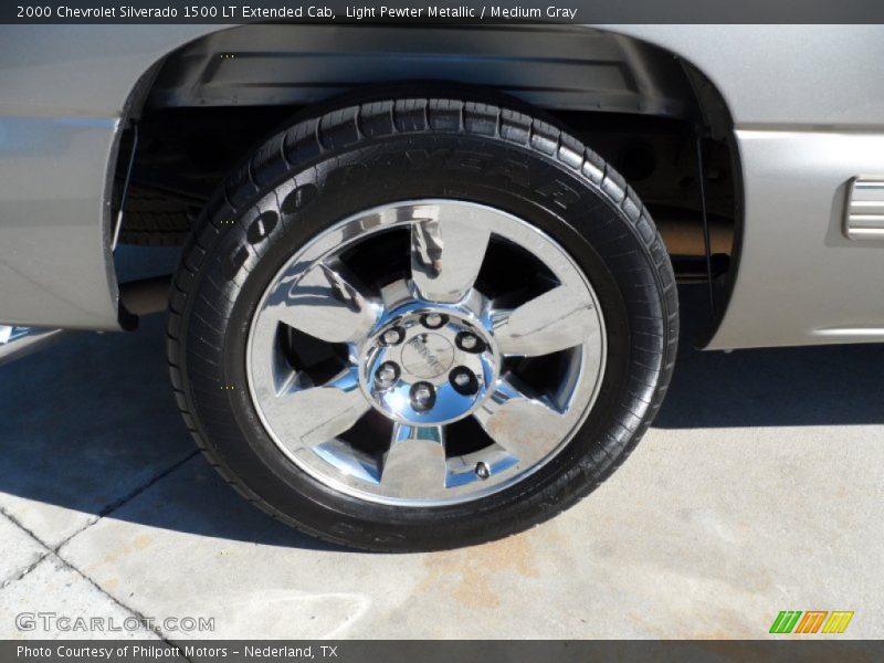 Light Pewter Metallic / Medium Gray 2000 Chevrolet Silverado 1500 LT Extended Cab