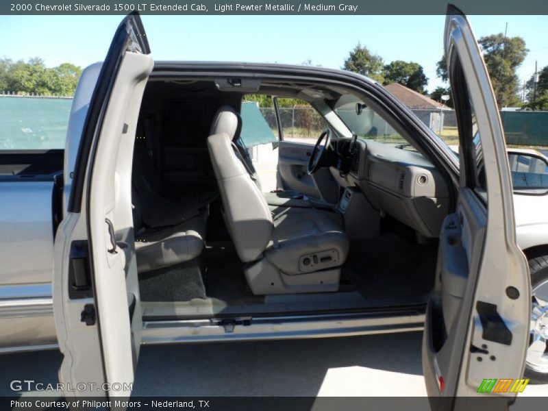 Light Pewter Metallic / Medium Gray 2000 Chevrolet Silverado 1500 LT Extended Cab