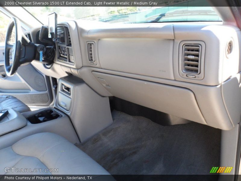 Light Pewter Metallic / Medium Gray 2000 Chevrolet Silverado 1500 LT Extended Cab