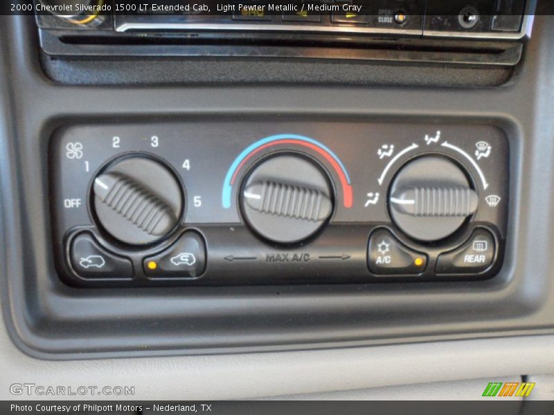 Light Pewter Metallic / Medium Gray 2000 Chevrolet Silverado 1500 LT Extended Cab