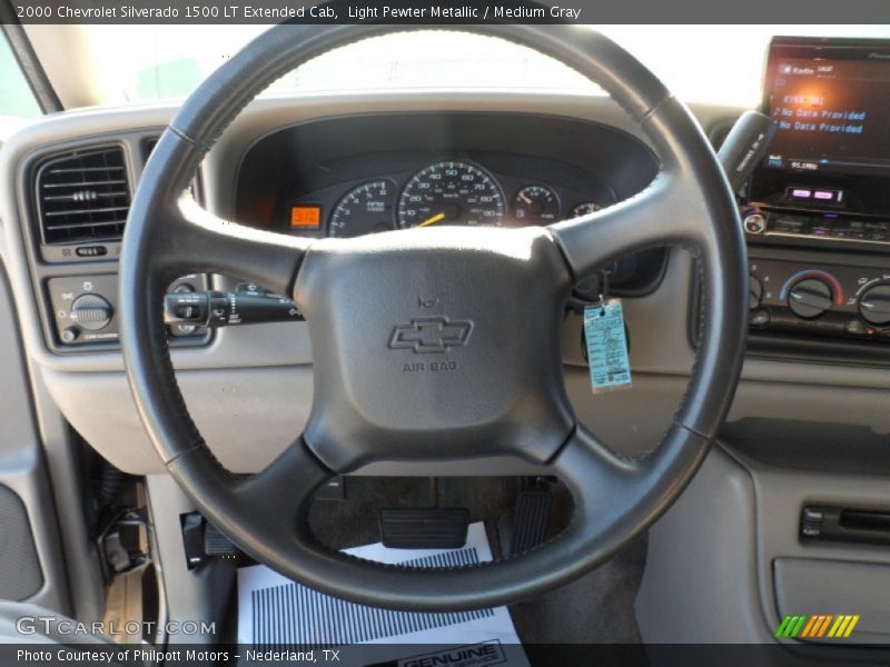Light Pewter Metallic / Medium Gray 2000 Chevrolet Silverado 1500 LT Extended Cab