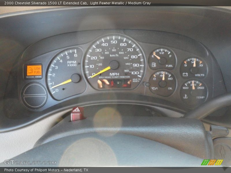 Light Pewter Metallic / Medium Gray 2000 Chevrolet Silverado 1500 LT Extended Cab