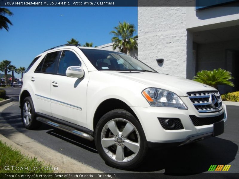 Arctic White / Cashmere 2009 Mercedes-Benz ML 350 4Matic