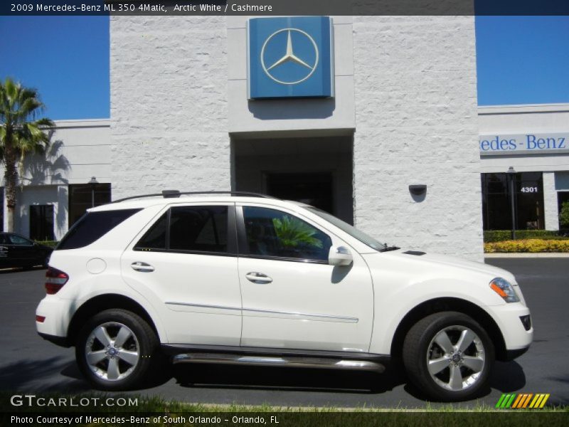 Arctic White / Cashmere 2009 Mercedes-Benz ML 350 4Matic