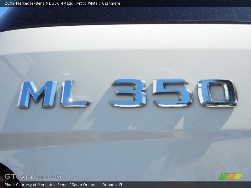 Arctic White / Cashmere 2009 Mercedes-Benz ML 350 4Matic