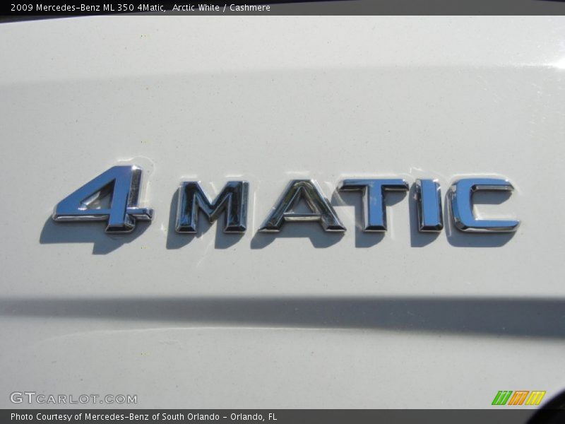 Arctic White / Cashmere 2009 Mercedes-Benz ML 350 4Matic