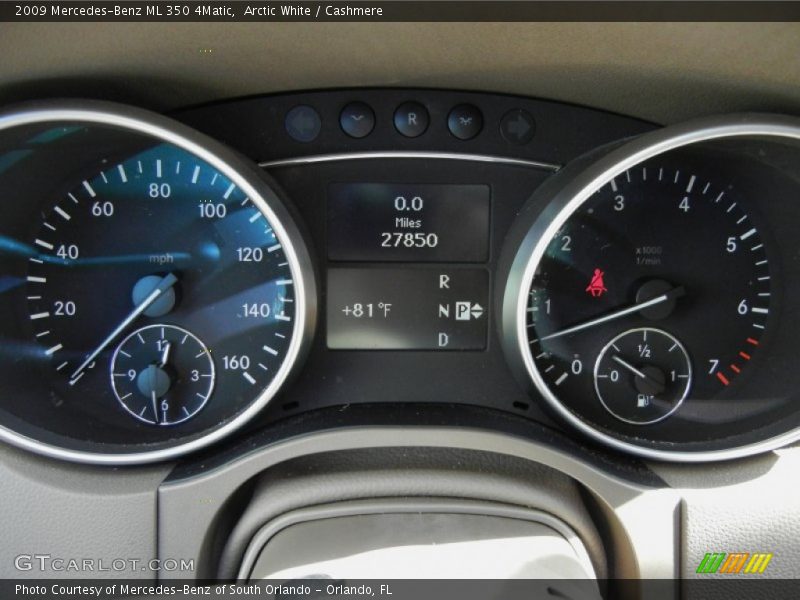 Arctic White / Cashmere 2009 Mercedes-Benz ML 350 4Matic