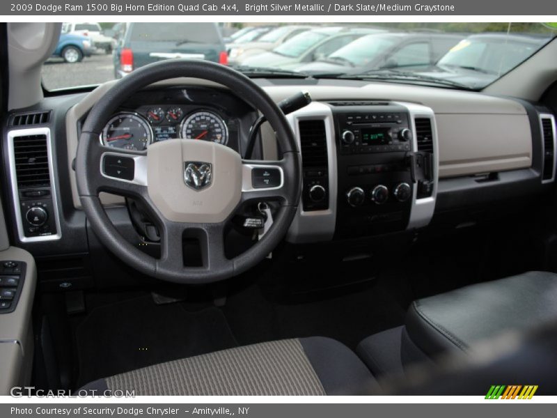 Bright Silver Metallic / Dark Slate/Medium Graystone 2009 Dodge Ram 1500 Big Horn Edition Quad Cab 4x4
