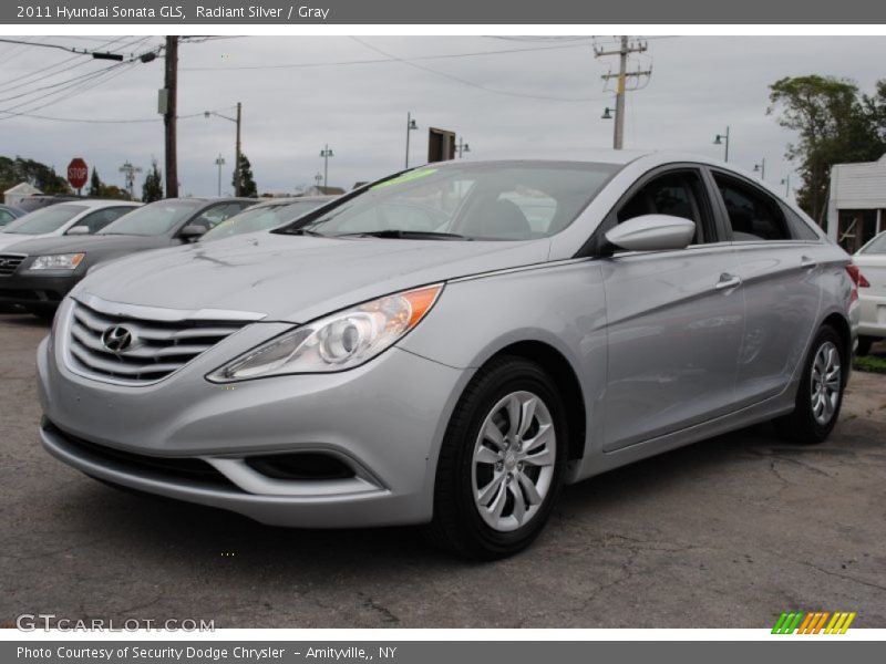Radiant Silver / Gray 2011 Hyundai Sonata GLS