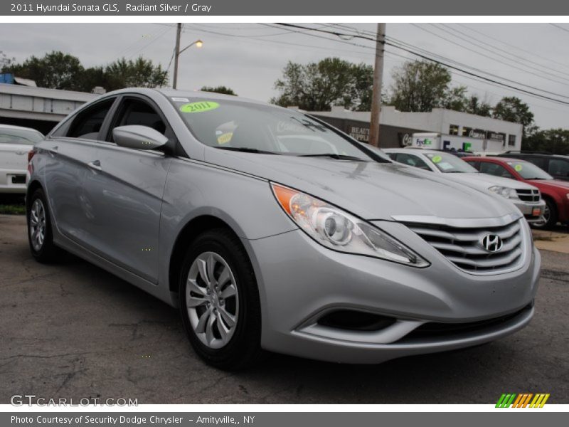 Radiant Silver / Gray 2011 Hyundai Sonata GLS