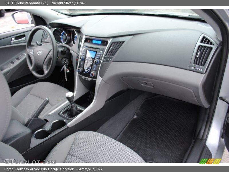 Radiant Silver / Gray 2011 Hyundai Sonata GLS