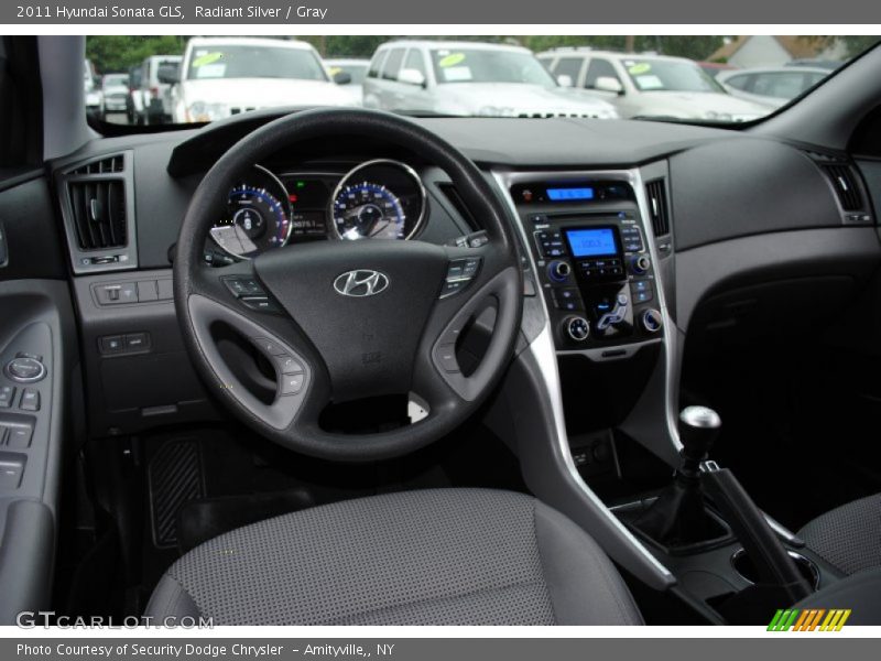 Radiant Silver / Gray 2011 Hyundai Sonata GLS
