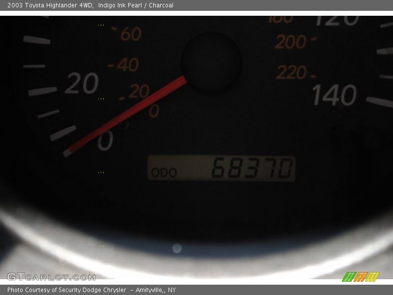 Indigo Ink Pearl / Charcoal 2003 Toyota Highlander 4WD