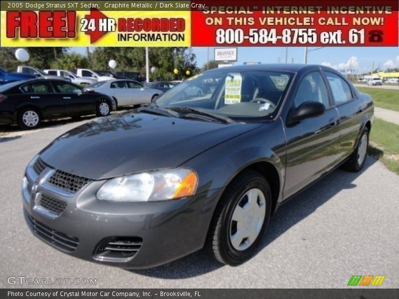 Graphite Metallic / Dark Slate Gray 2005 Dodge Stratus SXT Sedan