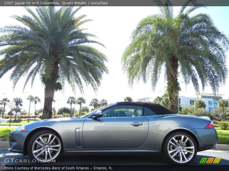 Quartz Metallic / Ivory/Slate 2007 Jaguar XK XK8 Convertible