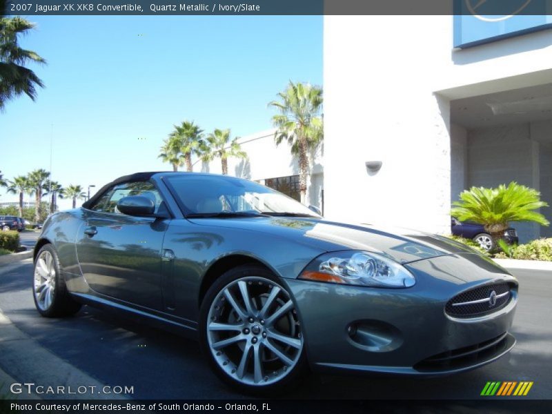Quartz Metallic / Ivory/Slate 2007 Jaguar XK XK8 Convertible