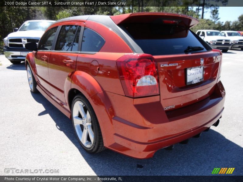 Sunburst Orange Pearl / Dark Slate Gray 2008 Dodge Caliber SRT4