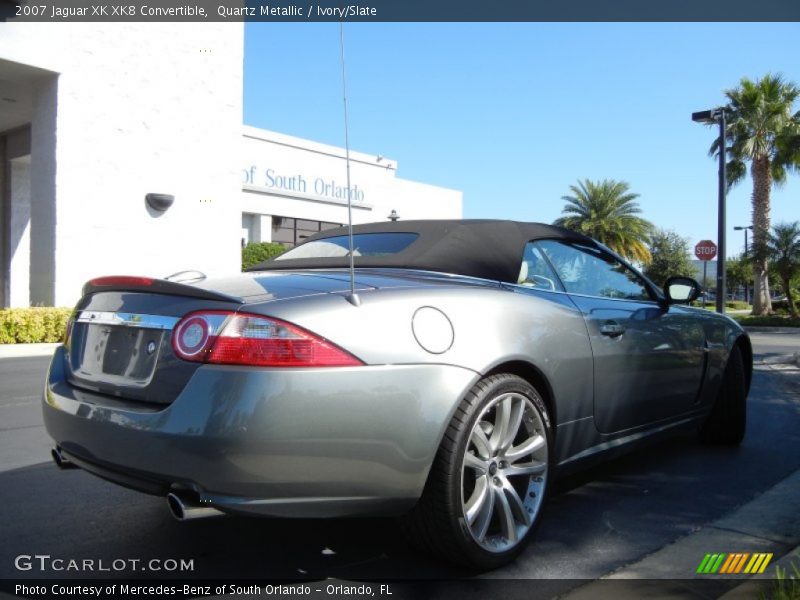 Quartz Metallic / Ivory/Slate 2007 Jaguar XK XK8 Convertible