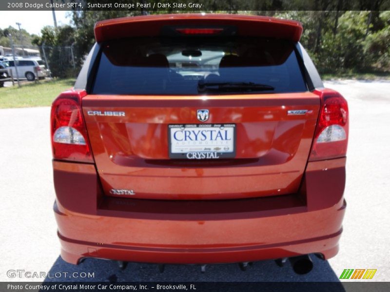Sunburst Orange Pearl / Dark Slate Gray 2008 Dodge Caliber SRT4