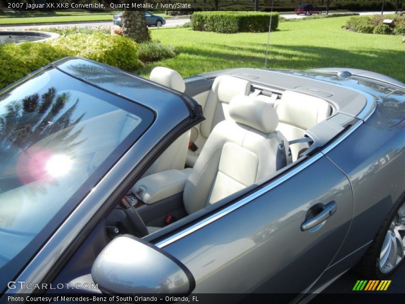 Quartz Metallic / Ivory/Slate 2007 Jaguar XK XK8 Convertible