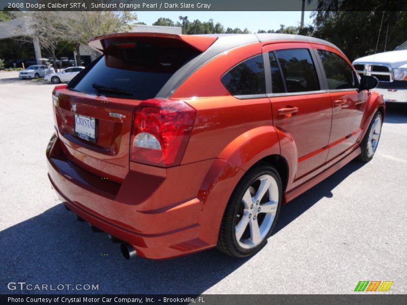 Sunburst Orange Pearl / Dark Slate Gray 2008 Dodge Caliber SRT4