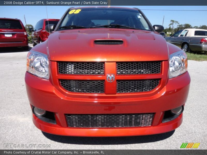 Sunburst Orange Pearl / Dark Slate Gray 2008 Dodge Caliber SRT4