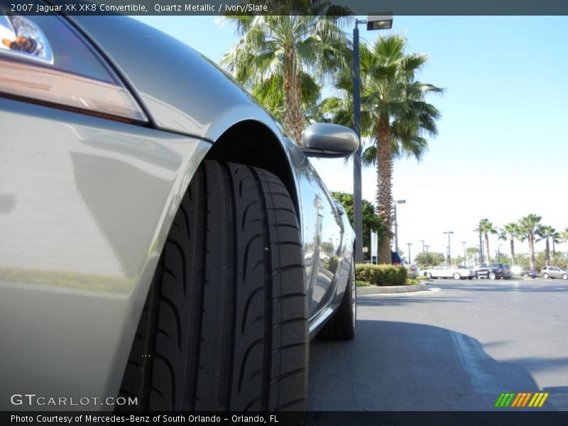 Quartz Metallic / Ivory/Slate 2007 Jaguar XK XK8 Convertible