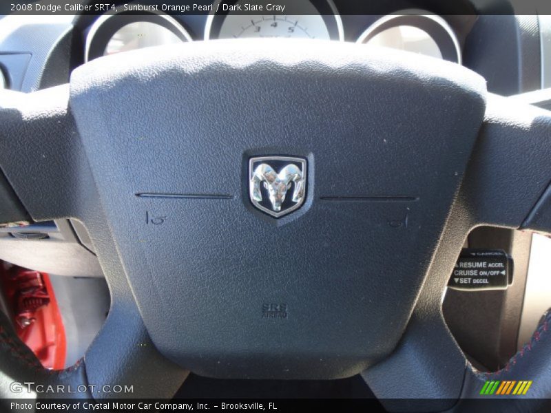 Sunburst Orange Pearl / Dark Slate Gray 2008 Dodge Caliber SRT4