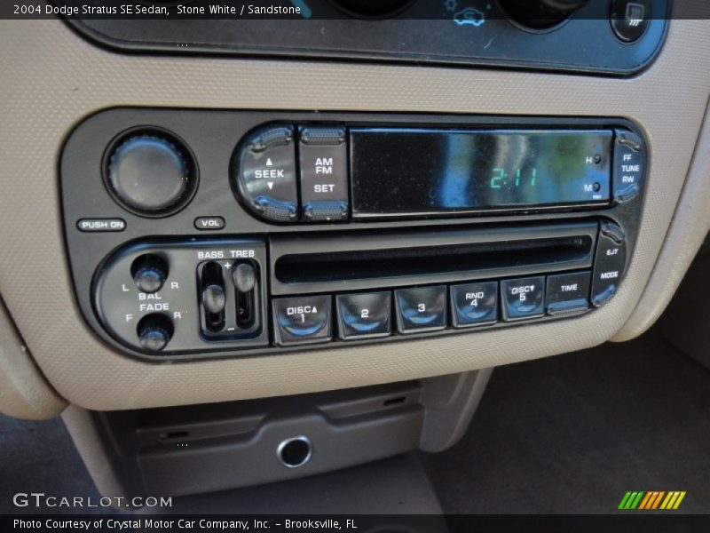 Audio System of 2004 Stratus SE Sedan